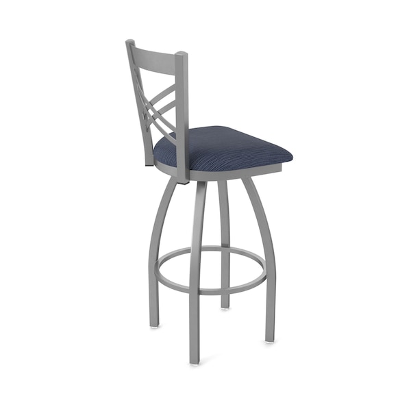 Holland Bar Stool Co 820 Catalina Stainless Steel 36in Swivel Bar Stool with Graph Anchor Seat - 82036SS014