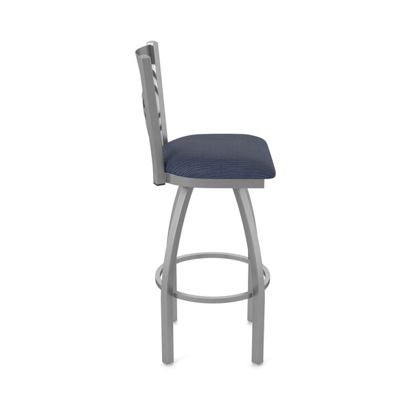Holland Bar Stool Co 820 Catalina Stainless Steel 36in Swivel Bar Stool with Graph Anchor Seat - 82036SS014