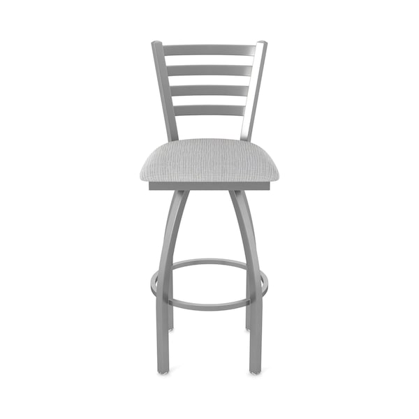 Holland Bar Stool Co 410 Jackie Stainless Steel 36in Swivel Bar Stool with Graph Alpine Seat - 41036SS020