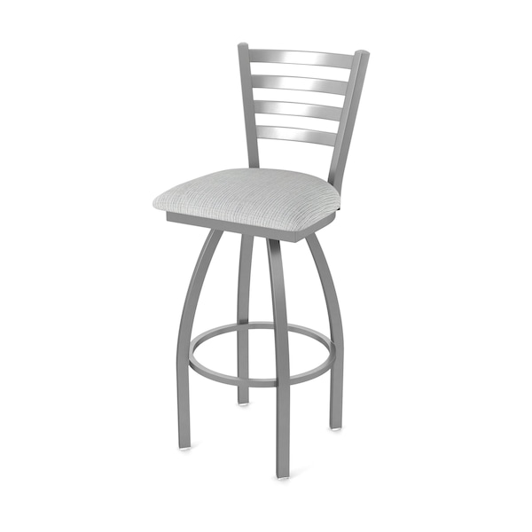 Holland Bar Stool Co 410 Jackie Stainless Steel 36in Swivel Bar Stool with Graph Alpine Seat - 41036SS020