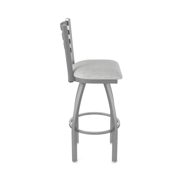 Holland Bar Stool Co 410 Jackie Stainless Steel 36in Swivel Bar Stool with Graph Alpine Seat - 41036SS020
