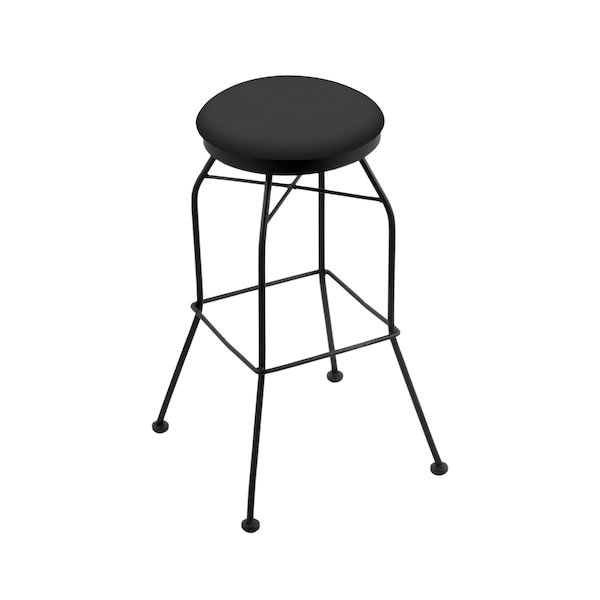 Holland Bar Stool Co 30" Swivel Bar Stool, Black Wrinkle, Canter Iron Seat - 302030BW008