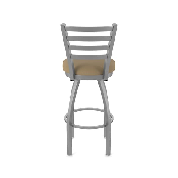 Holland Bar Stool Co 410 Jackie Stainless Steel 36in Swivel Bar Stool with Canter Thatch Seat - 41036SS001