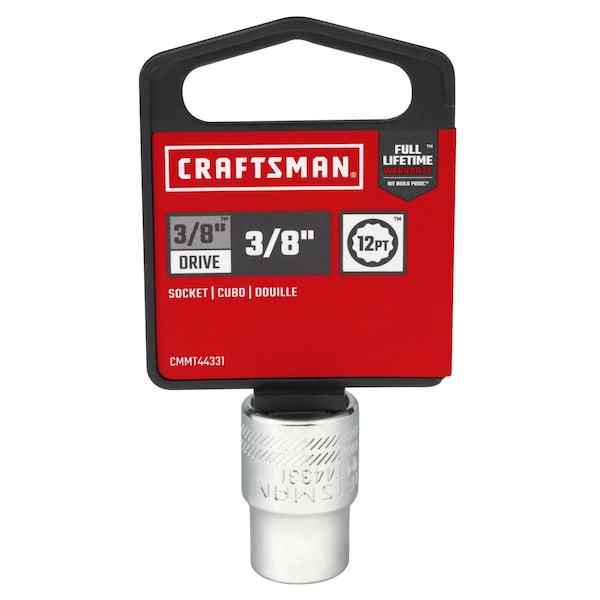 Craftsman Sockets, 3/8" S X 3/8" drive S SAE 12 Po - CMMT44331