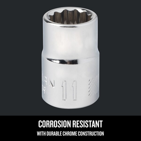 Craftsman Sockets, 11 mm S x 3/8" Drive S Metric 1 - CMMT44309