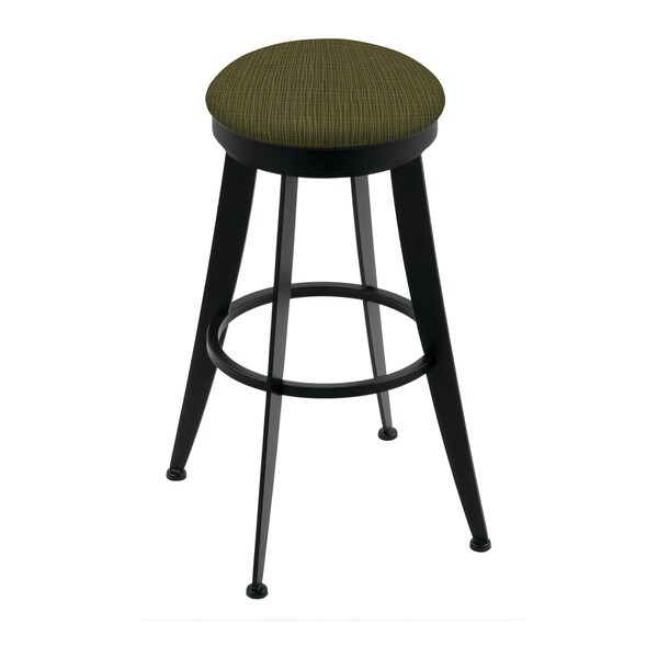 Holland Bar Stool Co Laser 30" Swivel Bar Stool, Black Wrinkle, Graph Parrot Seat - 90030BW015