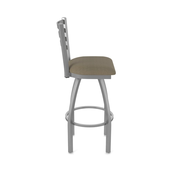 Holland Bar Stool Co 410 Jackie Stainless Steel 36in Swivel Bar Stool with Graph Cork Seat - 41036SS017