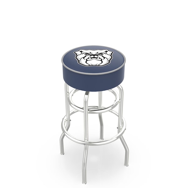 Holland Bar Stool Co 30" 4" Butler Cushion Seat, Double-Ring Chrome Swivel Bar Stool - L7C130BUTLER