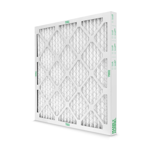 Mann+Hummel 18x20x2 Pleated Air Filter, Standard Capacity, Synthetic Fibers, MERV 8, 1.0-3.0 µm - 21208-021820
