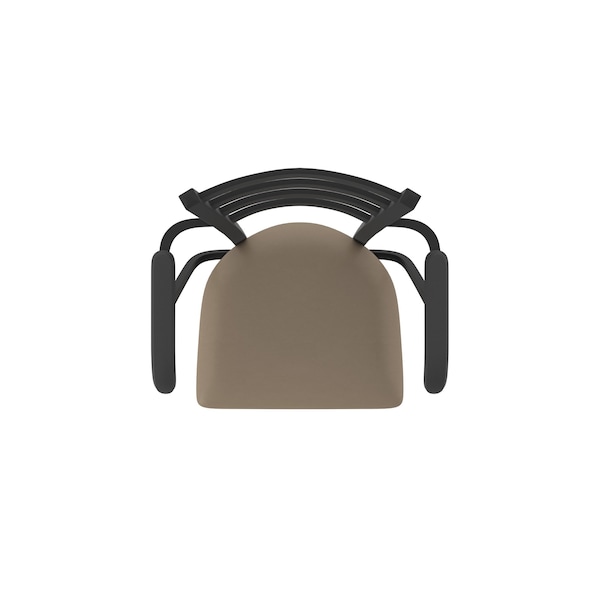 Holland Bar Stool Co Jackie with Arms 30 in. Swivel Bar Stool with Black Wrinkle Finish and Canter Earth Seat - 415
