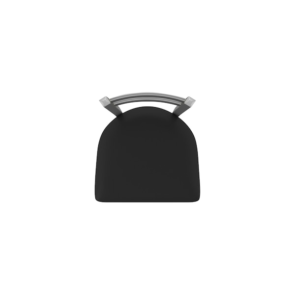 Holland Bar Stool Co OD411 Jackie Low Back Stainless Steel 30 Swivel Outdoor Bar Stool with Breeze Black Seat - OD41130SSOD004