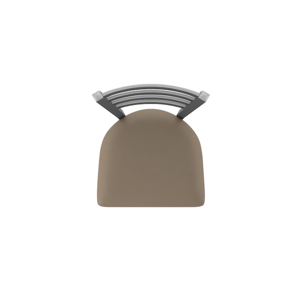 Holland Bar Stool Co OD410 Jackie Stainless Steel 36 Swivel Outdoor Bar Stool with Breeze Farro Seat - OD41036SSOD002