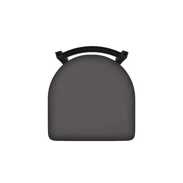 Holland Bar Stool Co 30" Low Back Swivel Bar Stool, Black Wrinkle, Canter Storm Seat - 41130BW004