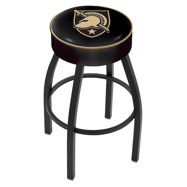 Holland Bar Stool Co 30" US Military Academy ARMY Cushion Seat, Blk Wrnkl Swivel Bar Stool - L8B130USMILA