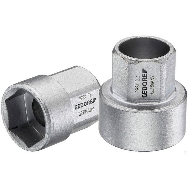 Gedore 1895mm Hex Drive, 22mm Metric Socket, 6 Points - 19 SK 22