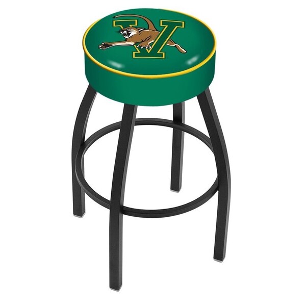 Holland Bar Stool Co 30" 4" Vermont Cushion Seat, Blk Wrinkle Base Swivel Bar Stool - L8B130VERMNT
