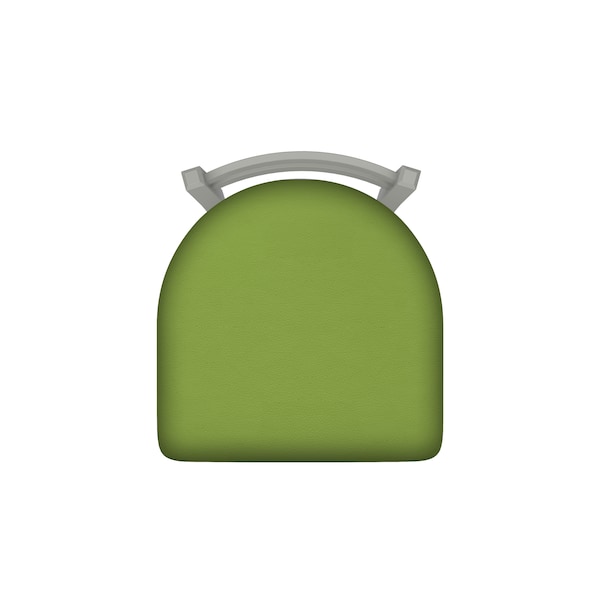 Holland Bar Stool Co 30" Low Back Swivel Bar Stool, Nickel Finish, Canter Kiwi Green Seat - 41130AN009