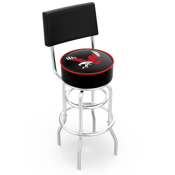 Holland Bar Stool Co 25" Chrome 2-Ring Eastern Washington Swivel Bar Stool, Back - L7C425EASTWA