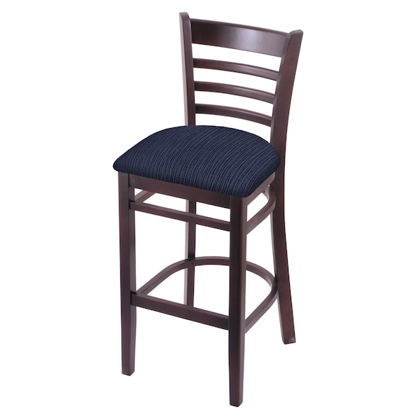 Holland Bar Stool Co 30" Bar Stool, Dark Cherry Finish, Graph Anchor Seat - 314030DC014