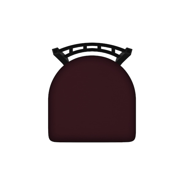 Holland Bar Stool Co 30" Swivel Bar Stool, Black Wrinkle, Canter Bordeaux Seat - 81030BW005