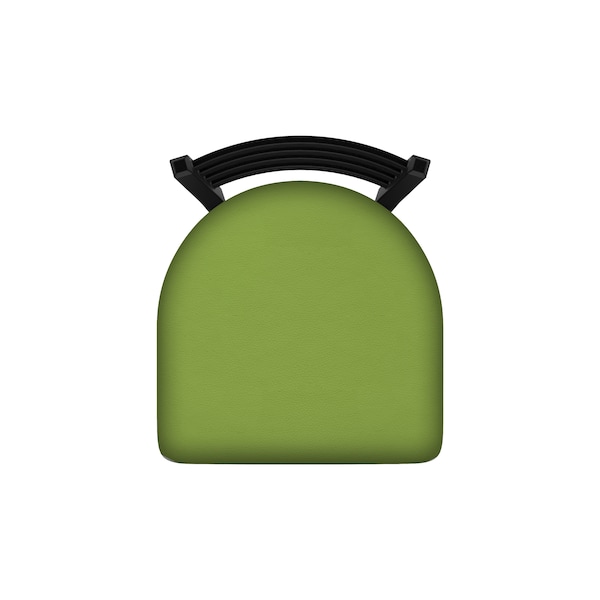 Holland Bar Stool Co 30" Swivel Bar Stool, Black Wrinkle, Canter Kiwi Green Seat - 41030BW009