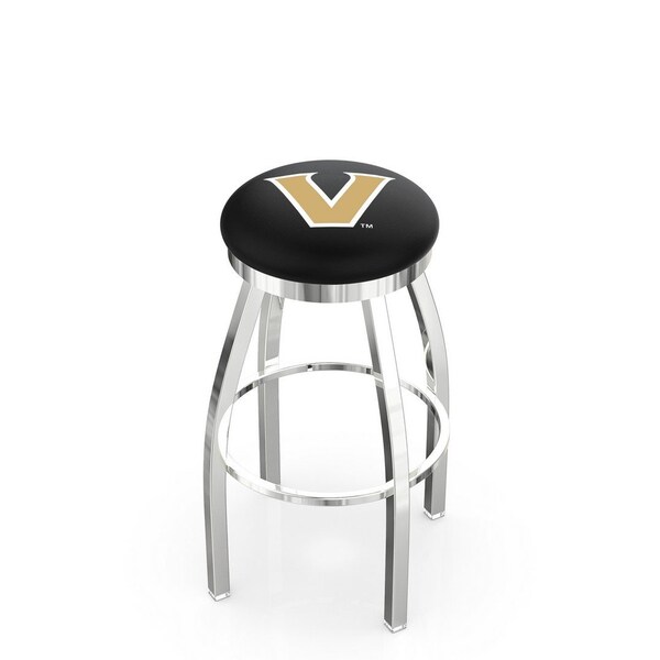 Holland Bar Stool Co 30" Chrome Vanderbilt Swivel Bar Stool, Accent Ring - L8C2C30VANDER