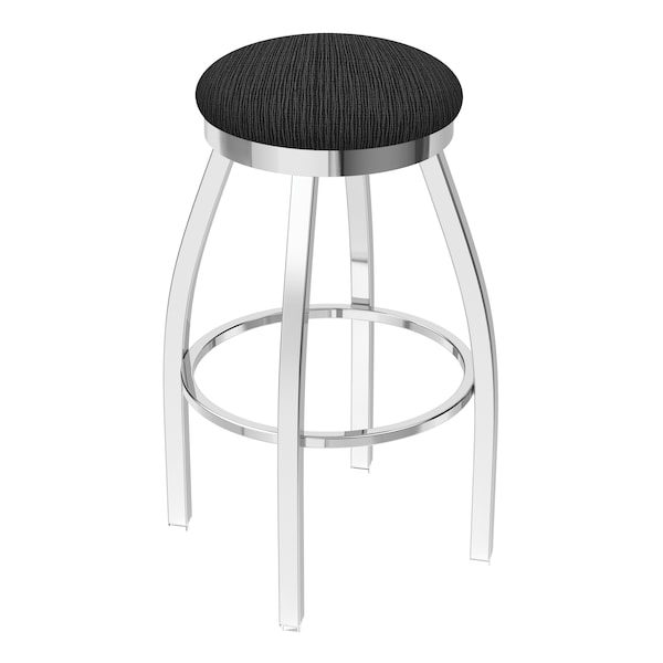 Holland Bar Stool Co 30" Swivel Bar Stool, Chrome Finish, Graph Coal Seat - 80230CH018