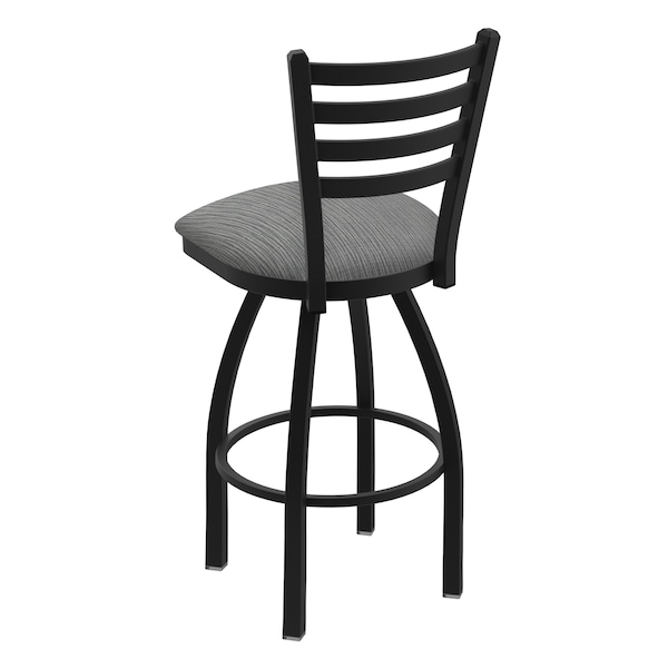 Holland Bar Stool Co 30" Swivel Bar Stool, Black Wrinkle, Graph Seat - 41030BW020