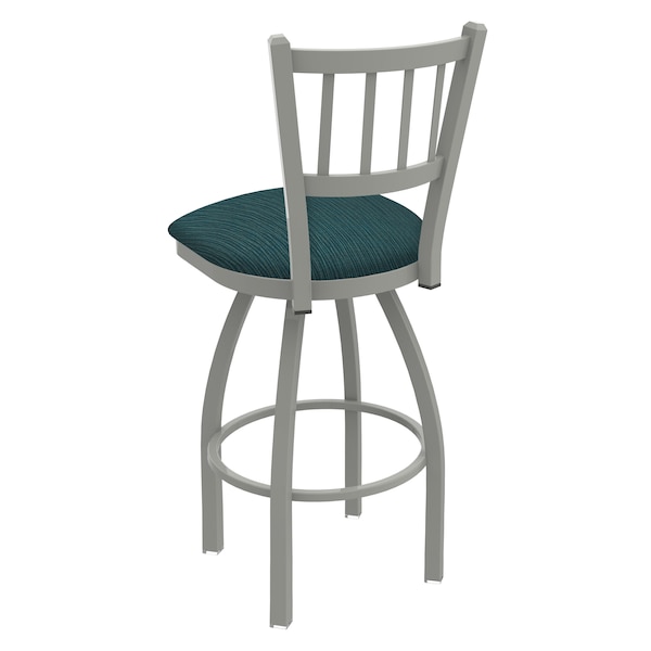 Holland Bar Stool Co 30" Swivel Bar Stool, Nickel Finish, Graph Tidal Seat - 81030AN022