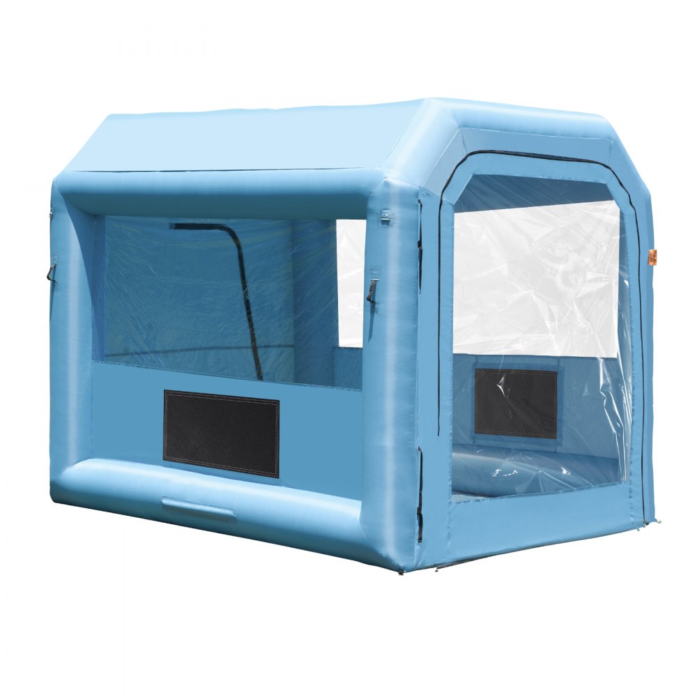 VEVOR Inflatable Paint Booth, 9.8 x 8.2 x 8.2 ft Inflatable Spray Booth, with 550W Powerful Blower and Air Filter System, Portable Car Paint Booth for Motorcycle, Bicycle, Small Furniture Painting - CQSPQFLSKCGLKNDD2V1