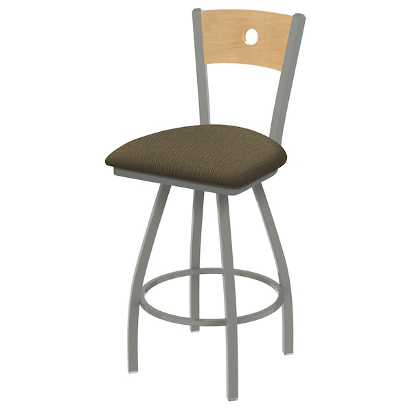 Holland Bar Stool Co 30" Swivel Counter Stool, SS Finish, Nat Back, Graph Cork Seat - 83036ANNATMPLB017