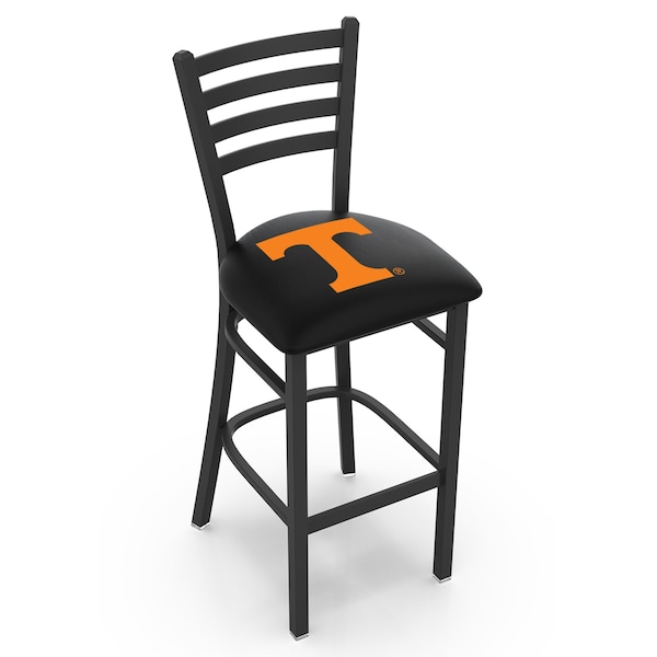 Holland Bar Stool Co 30" Blk Wrinkle Tennessee Stationary Bar Stool, Ladder Back - L00430TENNES