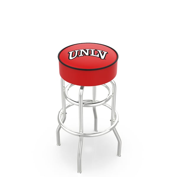 Holland Bar Stool Co 30" 4" UNLV Cushion Seat, Double-Ring Chrome Swivel Bar Stool - L7C130UNEVLV