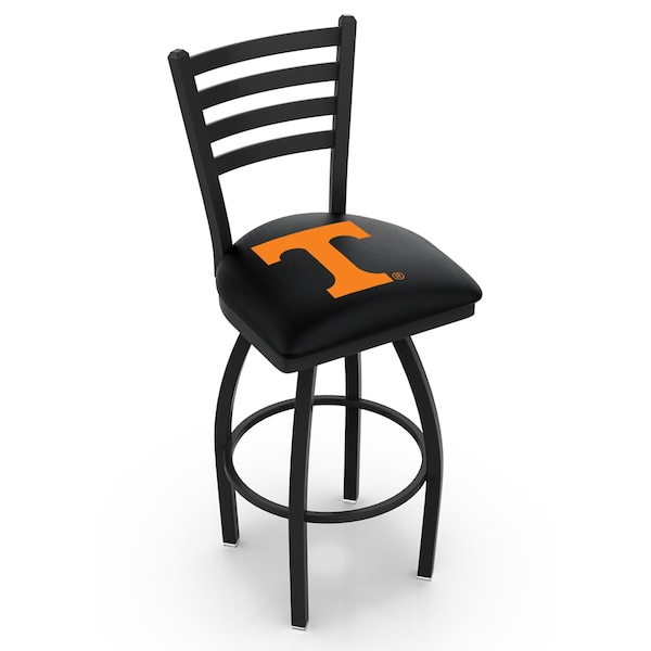 Holland Bar Stool Co 30" Blk Wrinkle Tennessee Swivel Bar Stool, Ladder Back - L01430TENNES