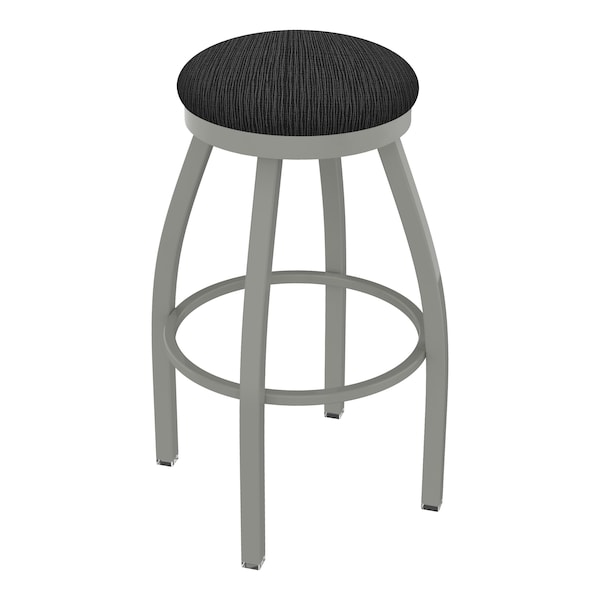 Holland Bar Stool Co 30" Swivel Bar Stool, Nickel Finish, Graph Coal Seat - 80230AN018