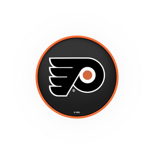 Holland Bar Stool Co 30" Philadelphia Flyers Cushion Seat, 2-Ring Chrome Swivel Bar Stool - L7C130PHIFLY-B