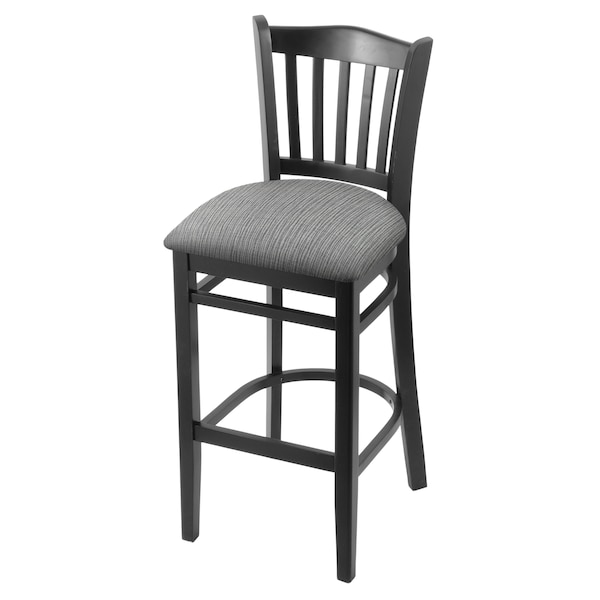 Holland Bar Stool Co 30" Bar Stool, Black Finish, Graph Seat - 312030BLK020