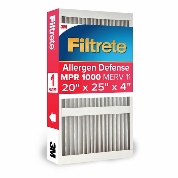 3M 20x25x4 1000MPR Filtrete Pleated Air Filter - NADP03-4IN-4