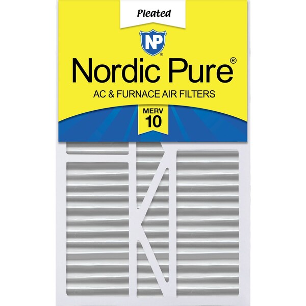 Nordic Pure 16x25x5 Pleated Air Filter, High Capacity, Electrostatically Charged Synthetic Media, MERV 10 - 16X25X5_1/4GCAM10-1