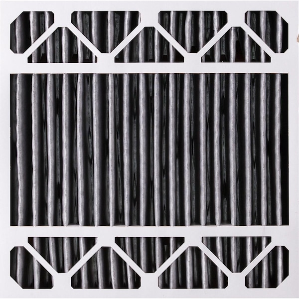 Nordic Pure 20x20x5 Plus Carbon Pleated Air Filter, High Capacity, MERV 10, 4 PK - 20X20X5HPM10C-4