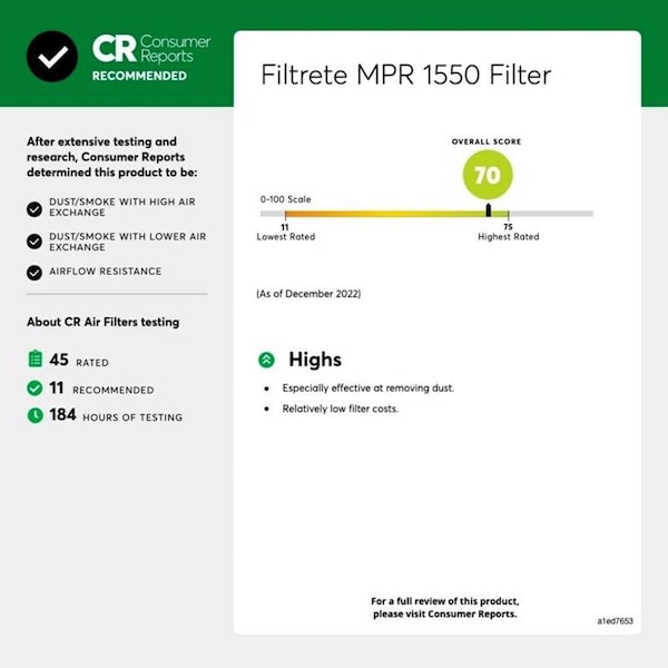 3M 20x20x4 Filtrete Pleated Air Filter, Polyester, MERV 12 - NDP02-4IN-4