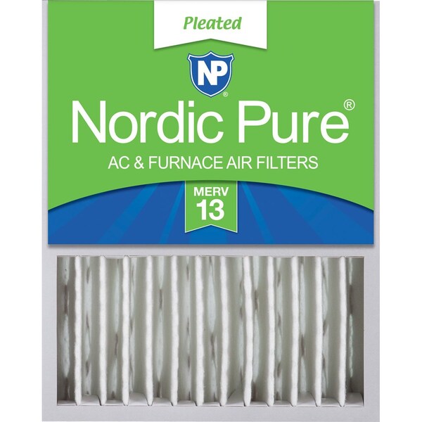 Nordic Pure 16x20x5 Pleated Air Filter, High Capacity, Electrostatically Charged Synthetic Media, MERV 13 - 16X20X5HM13-1