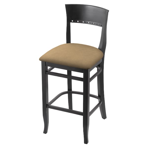 Holland Bar Stool Co 30" Bar Stool, Black Finish, Canter Sand Seat - 316030BLK013