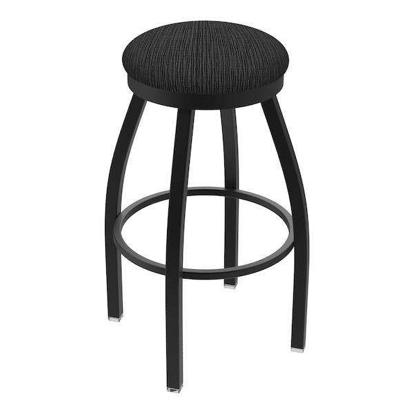 Holland Bar Stool Co 30" Swivel Bar Stool, Black Wrinkle, Graph Coal Seat - 80230BW018