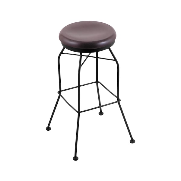 Holland Bar Stool Co 30" Swivel Bar Stool, Black Wrinkle, Dark Cherry Oak Seat - 302030BWDCOAK