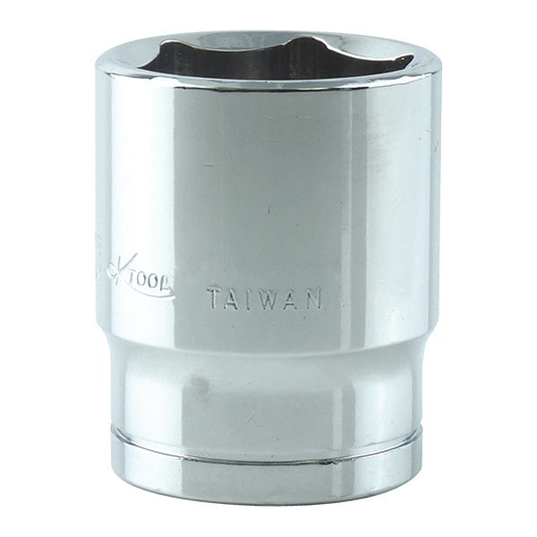 K-Tool International 1/2 in Drive, 25mm 6 pt Metric Socket, 6 Points - KTI-28125