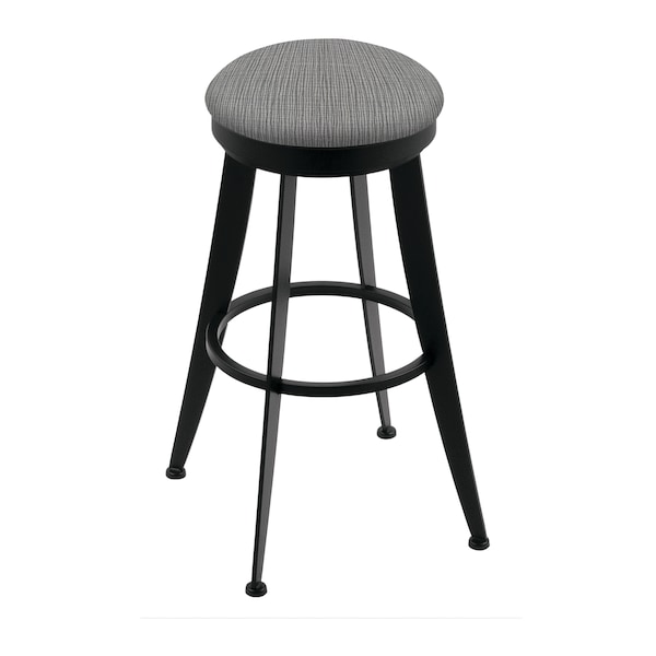 Holland Bar Stool Co Laser 30" Swivel Bar Stool, Black Wrinkle, Graph Seat - 90030BW020