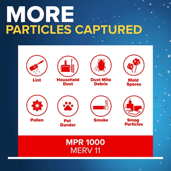 3M 14x24x1 Pleated Air Filter - 9823-4