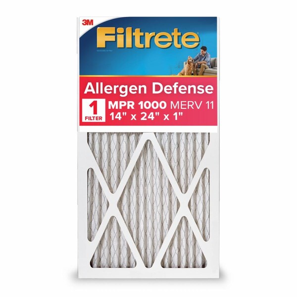 3M 14x24x1 Pleated Air Filter - 9823-4