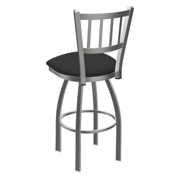 Holland Bar Stool Co 810 Contessa Stainless Steel 36in Swivel Bar Stool with Canter Iron Seat - 81036SS008